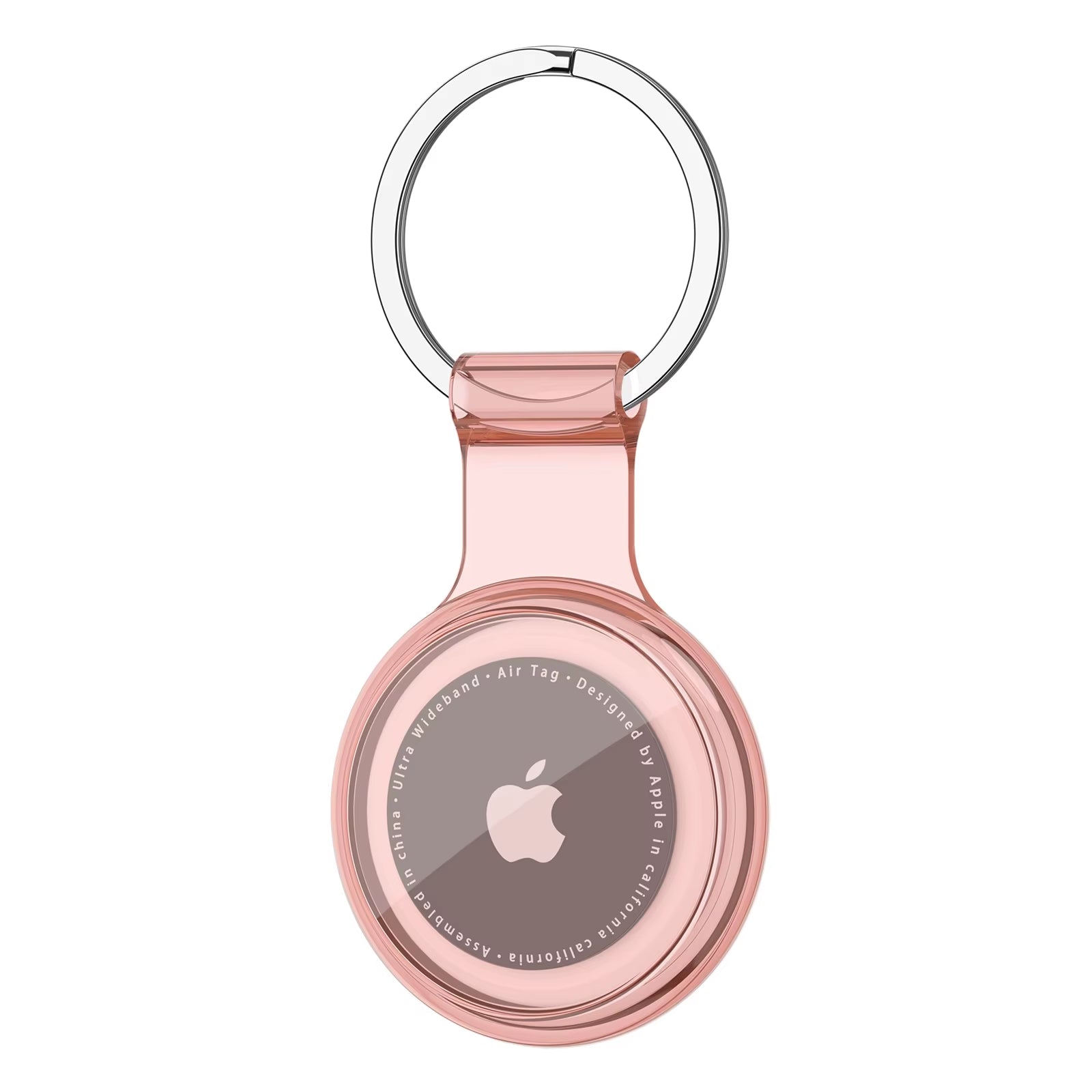 Waterproof Anti-Lost Keychain Holder TPU Case for Apple Airtag Air Tag Dog Cat Pet Collar Keys Tracker Protective Full Cover